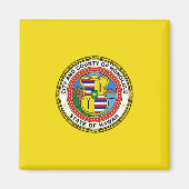Vlag van Honolulu (Hawaii) Magneet (Voorkant)
