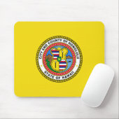 Vlag van Honolulu (Hawaii) Muismat (Met muis)