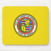 Vlag van Honolulu (Hawaii) Muismat (Voorkant)