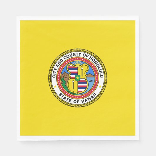 Vlag van Honolulu (Hawaii) Servet (Voorkant)
