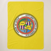 Vlag van Honolulu (Hawaii) Sherpa Deken (Voorkant)