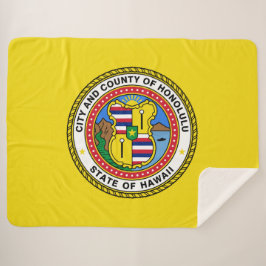 Vlag van Honolulu (Hawaii) Sherpa Deken