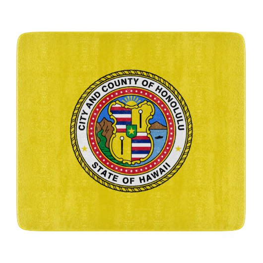 Vlag van Honolulu (Hawaii) Snijplank (Voorkant)