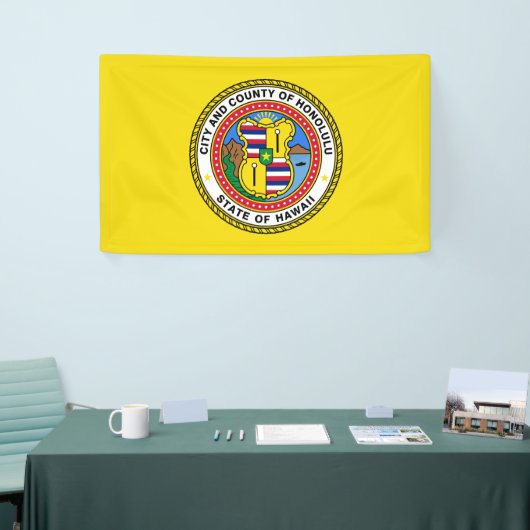 Vlag van Honolulu (Hawaii) Spandoek (Beurs)
