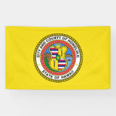 Vlag van Honolulu (Hawaii) Spandoek (Horizontaal)