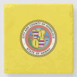 Vlag van Honolulu (Hawaii) Stenen Onderzetter