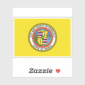 Vlag van Honolulu, Hawaii Sticker (Vel)