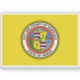 Vlag van Honolulu, Hawaii Sticker