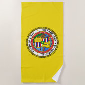 Vlag van Honolulu (Hawaii) Strandlaken (Voorkant)
