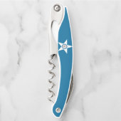 Vlag van Houston, de Corkschroef van Texas Waiter Kurkentrekker (Voorkant)