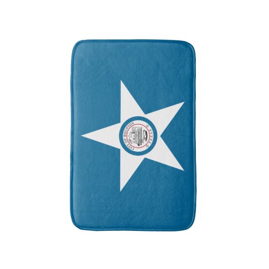 Vlag van Houston, Texas Bath Mat (Voorkant Verticaal)