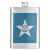 Vlag van Houston, Texas Flask Flacon (Voorkant)