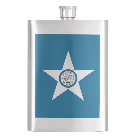 Vlag van Houston, Texas Flask Flacon (Voorkant)