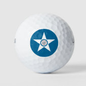 Vlag van Houston, Texas Golf Balls Golfballen (Voorkant)