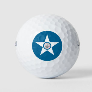 Vlag van Houston, Texas Golf Balls Golfballen