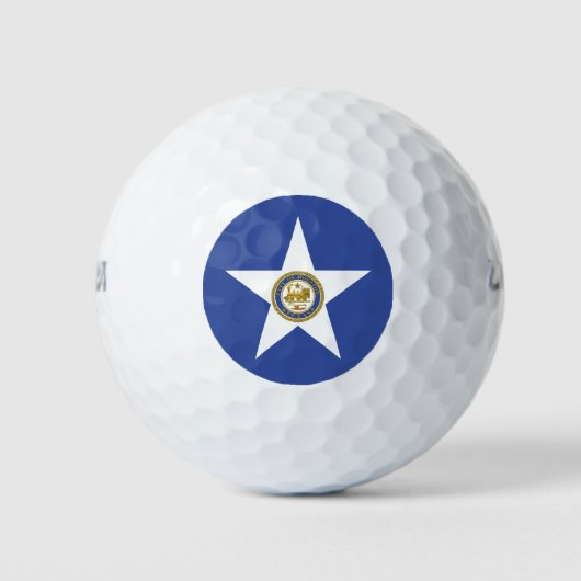 Vlag van Houston (Texas) Golfballen (Voorkant)