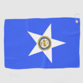 vlag van Houston (Texas) Golfhanddoek (Horizontaal)