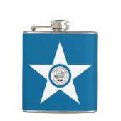 Vlag van Houston, Texas Hip Flask Heupfles (Voorkant)