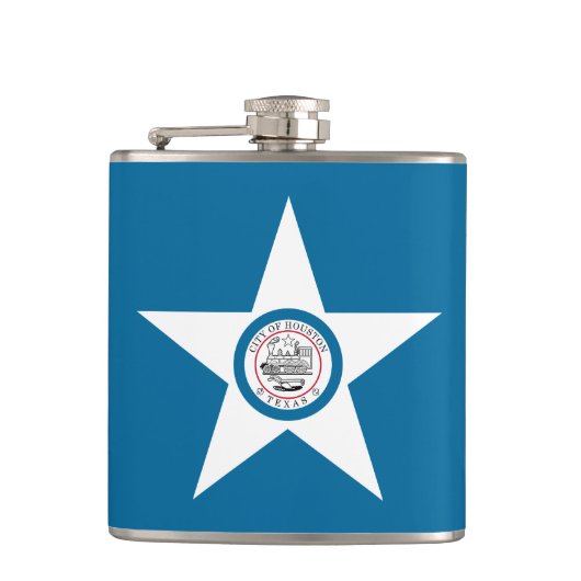 Vlag van Houston, Texas Hip Flask Heupfles (Voorkant)