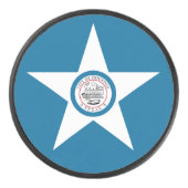 Vlag van Houston, Texas Hockey Puck (Voorkant)