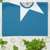 Vlag van Houston, Texas Kitchen Towel Theedoek (Gevouwen)