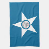 Vlag van Houston, Texas Kitchen Towel Theedoek (Verticaal)