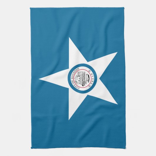 Vlag van Houston, Texas Kitchen Towel Theedoek (Verticaal)