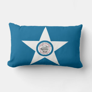 Vlag van Houston, Texas Lumbar Pillow Kussen