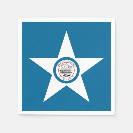 Vlag van Houston, Texas Napkins Servet (Voorkant)