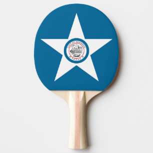 Vlag van Houston, Texas Ping Paddle Tafeltennisbatje