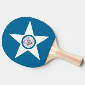 Vlag van Houston, Texas Ping Paddle Tafeltennisbatje (Zijkant)