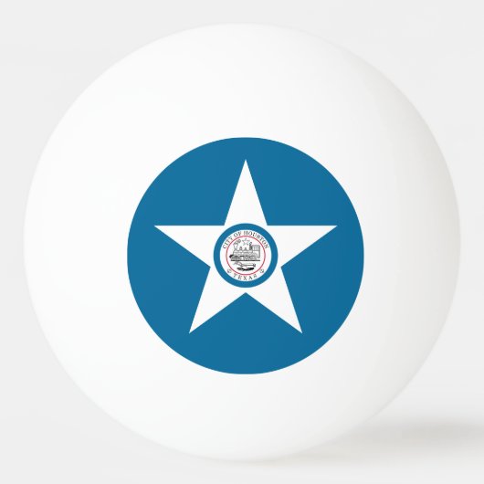 Vlag van Houston, Texas Ping Pong Ball (Voorkant)