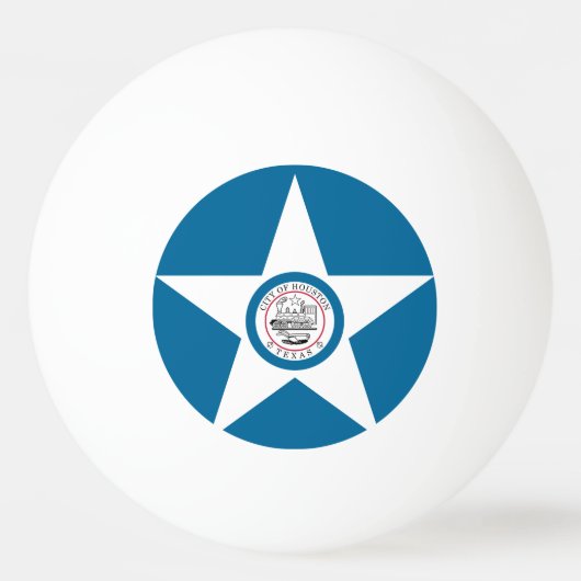 Vlag van Houston, Texas Ping Pong Ball (Achterkant)