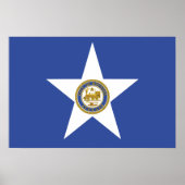 Vlag van Houston (Texas) Poster (Voorkant)