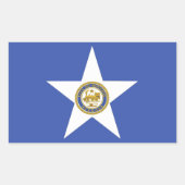vlag van Houston (Texas) Rechthoekige Sticker (Voorkant)