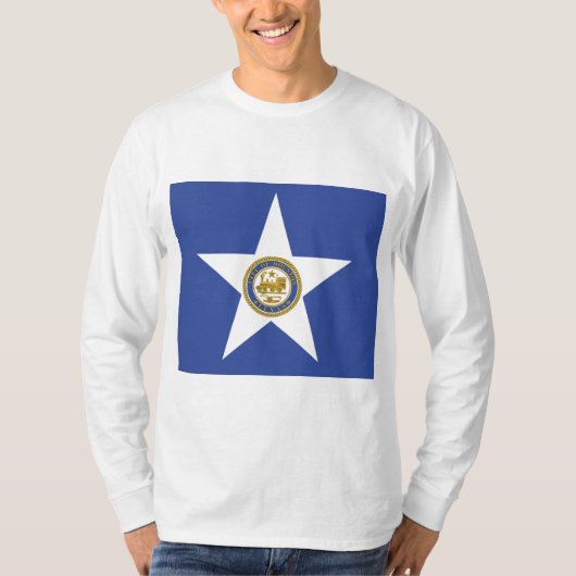 Vlag van Houston (Texas) T-shirt (Voorkant)