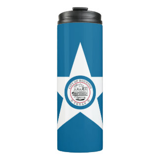 Vlag van Houston, Texas Thermal Tumbler Thermosbeker