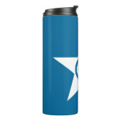 Vlag van Houston, Texas Thermal Tumbler Thermosbeker (Gedraaid links)