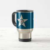Vlag van Houston, Texas Travel Mug Reisbeker (Voorkant links)