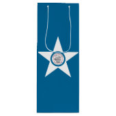 Vlag van Houston, Texas Wine Gift Bag Wijn Cadeautas (Voorkant)