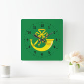 Vlag van Huntingdonshire Square Wall Clock Vierkante Klok (Huis)