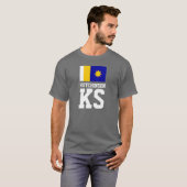 Vlag van Hutchinson, Kansas T-shirt (Voorkant volledig)