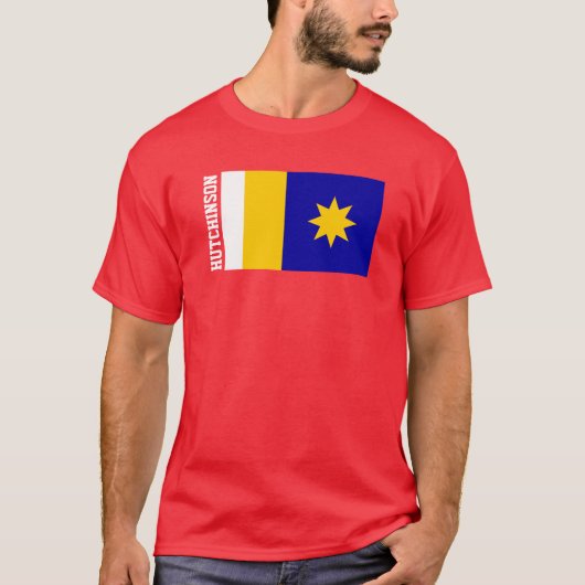 Vlag van Hutchinson, Kansas T-shirt (Voorkant)