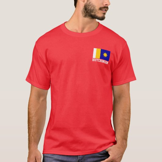Vlag van Hutchinson, Kansas T-Shirt (Voorkant)