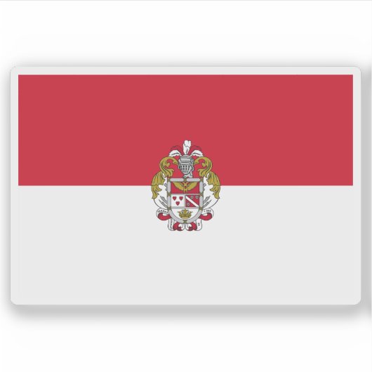 Vlag van Ibarra, Ecuador Sticker (Voorkant)