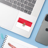 Vlag van Ibarra, Ecuador Sticker (Laptop met iPhone)