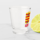 Vlag van Ibiza, SPANJE Shot Glas (Links)