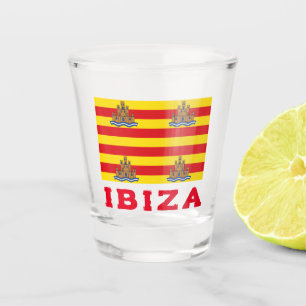 Vlag van Ibiza, SPANJE Shot Glas
