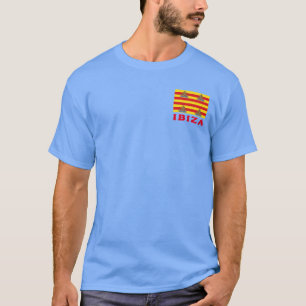 Vlag van Ibiza, SPANJE T-shirt