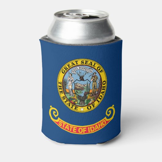 Vlag van Idaho Blikjeskoeler (Blikje Achterkant)